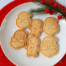 Cortador e Forminha de Massa Natalina | KIT 8 Moldes Família Noel™