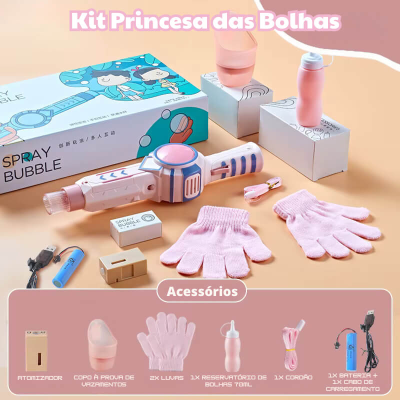 SPRAY BUBBLES | BOLHAS INDESTRUTÍVEIS + KIT DIVERSÃO