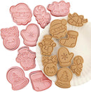 Cortador e Forminha de Massa Natalina | KIT 8 Moldes Família Noel™