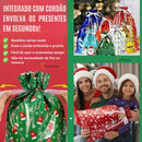 KIT Sacos Mágicos Natalino Sortidos | Laço inserido e Reutilizáveis 10/15 Peças