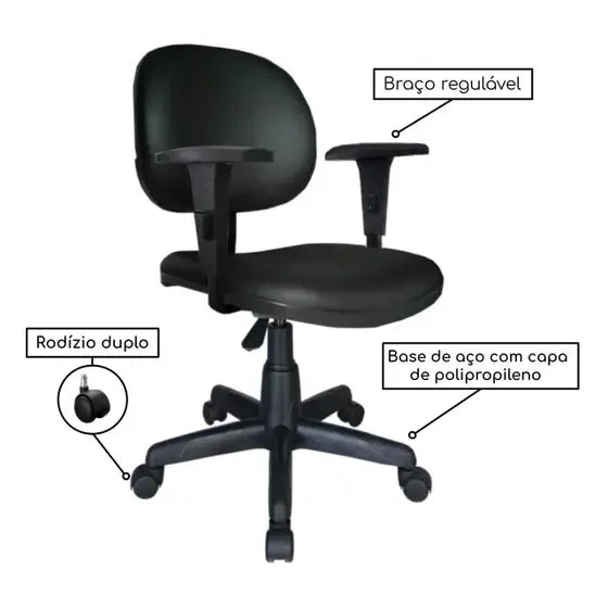 CADEIRA GIRATORIA EXECUTIVA COM BRAÇOS
