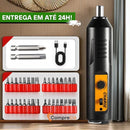 KIT Chave de fenda elétrica + 34 Ponteiras | PRODUTO COM ENTREGA FULL