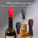 KIT Rolhas Reutilizáveis para Garrafa de Vinho e Espumante