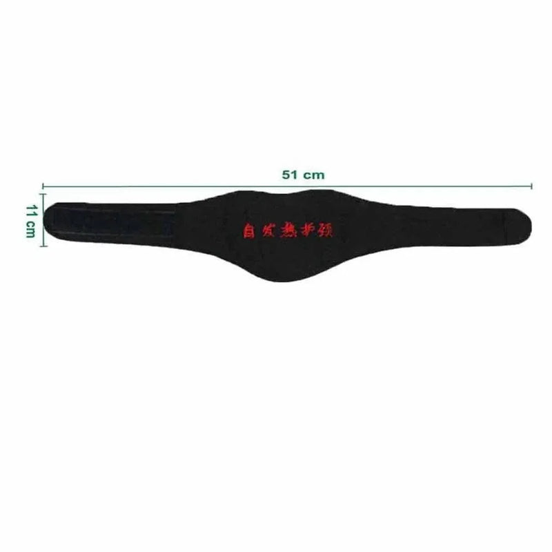 Self-heating Tourmaline Neck Magnetic Therapy Support Belt Black Protect Band Neck Support Massage Health Care - Compre cá
