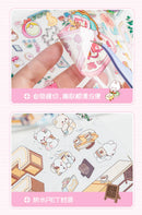 Journamm 2 Sheets Cartoon Miniature Scene Stickers DIY Cut Landscape Stickers 3D Stereoscopic Hut Hand Tent Children's Stickers
