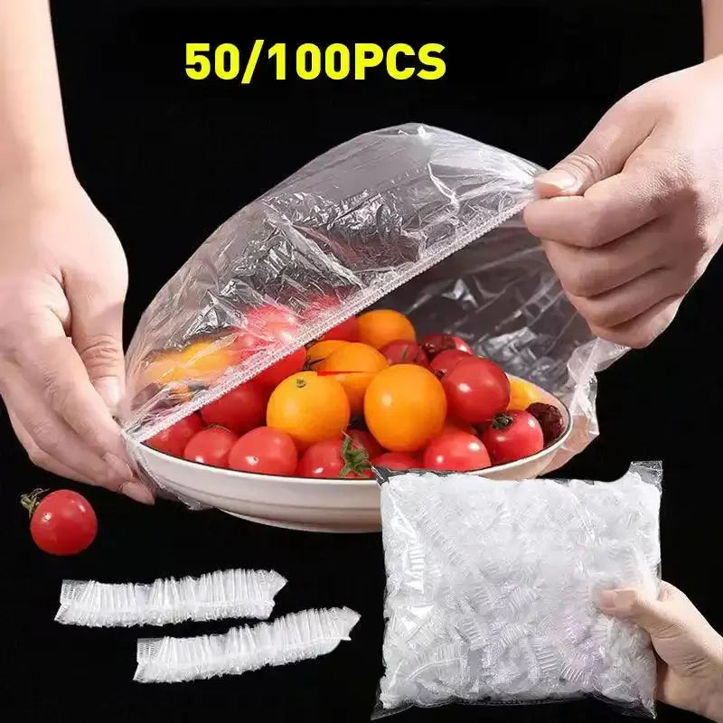 Tampas Elásticas de Plástico Reutilizáveis para Conservação de Alimentos - Compre cá