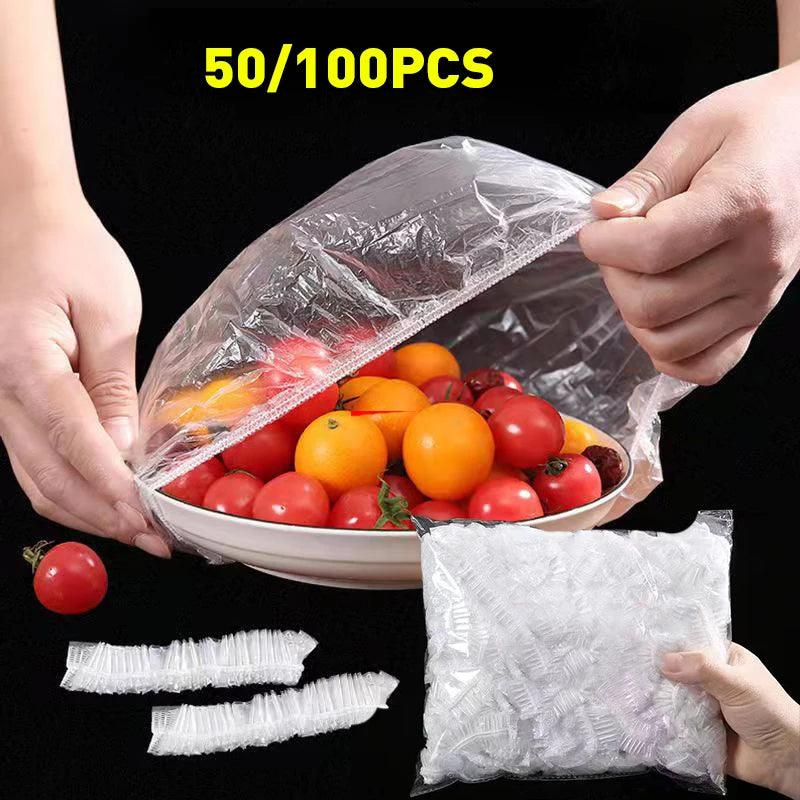 Tampas Elásticas de Plástico Reutilizáveis para Conservação de Alimentos - Compre cá