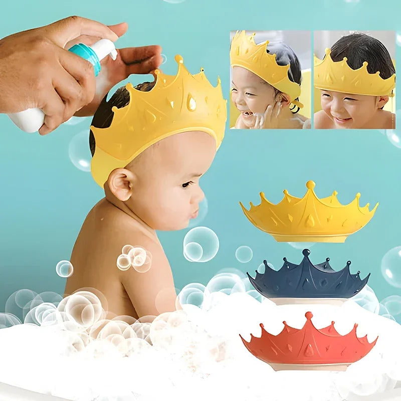 Coroa protetora de banho | Rostinho do seu bebê protegido!