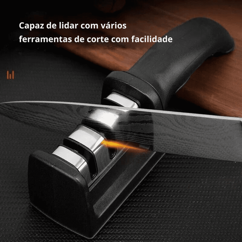 Afiador de Facas  Tecnológico 3 em 1