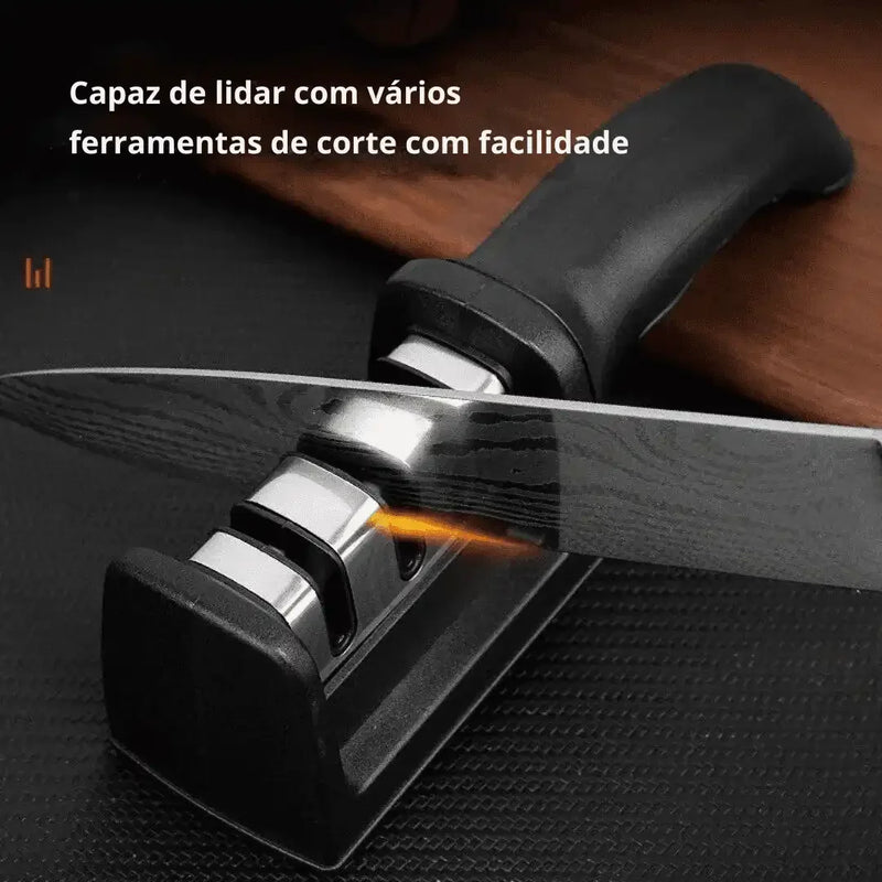 Afiador de Facas  Tecnológico 3 em 1