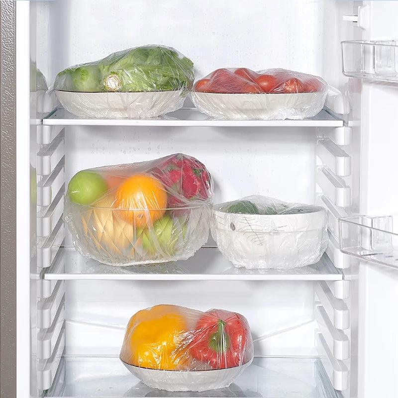 Tampas Elásticas de Plástico Reutilizáveis para Conservação de Alimentos - Compre cá