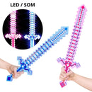 Espadas Pixeladas Minecraft Com Som E Luz Diamante Ninja