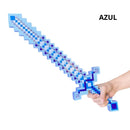 Espadas Pixeladas Minecraft Com Som E Luz Diamante Ninja